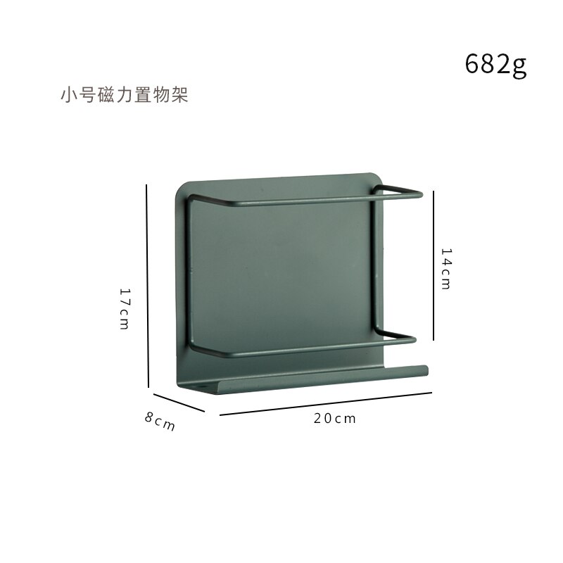 Xiaomi – étagère magnétique murale en acier inoxydable pour réfrigérateur, rangement de cuisine, autocollant, accessoires de cuisine: Green S Size