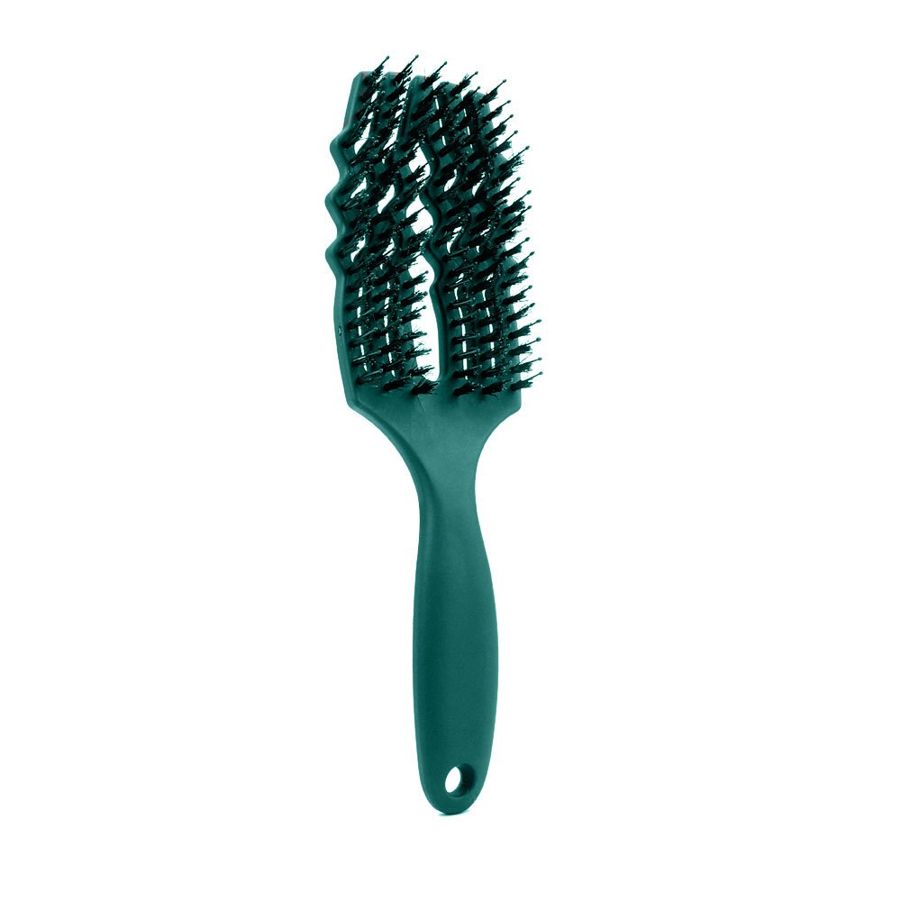 Haar Borstel Haar Kam Detangling Hair Brush Ontwarren Luizen Massage Kam Vrouwen Wirwar Kappers Salon Haar Borstel Kapper: Green hairy
