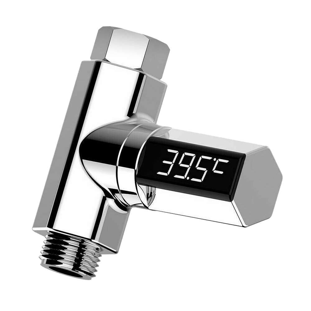 LED Digital Display Real-Time Thermometer Monitor Shower Faucets Water Thermometer Bathroom Accessories