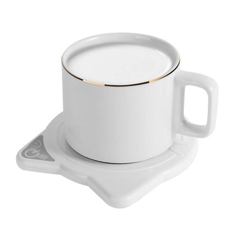 Leuke Kat Koffie Mok Warmer Pad & Cups Elektrische Power Cup Warmer Verwarming Pad: A