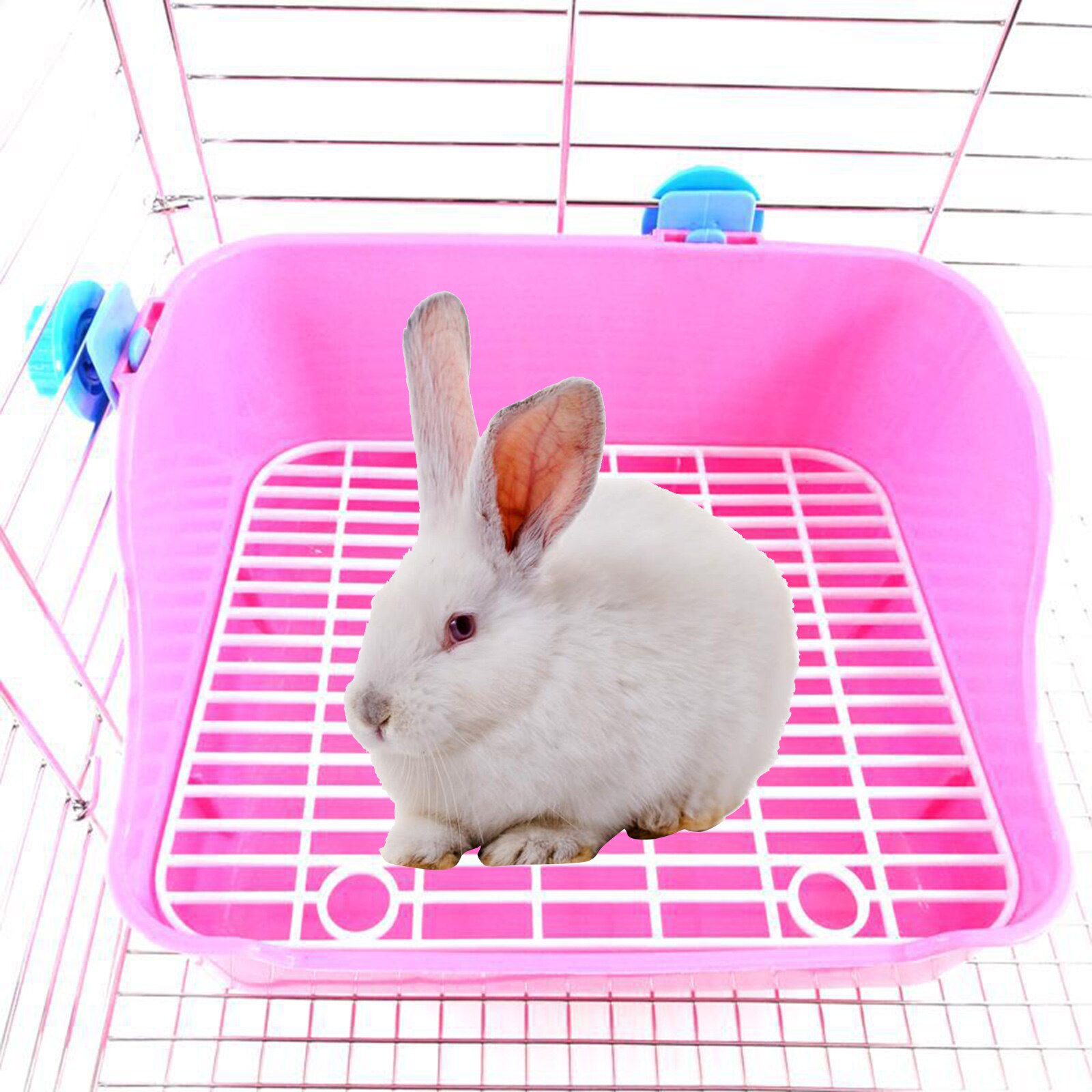 Rabbit Litter Box Corner Toilet Cage Box Potty Pet Pan for Ferret Chinchilla