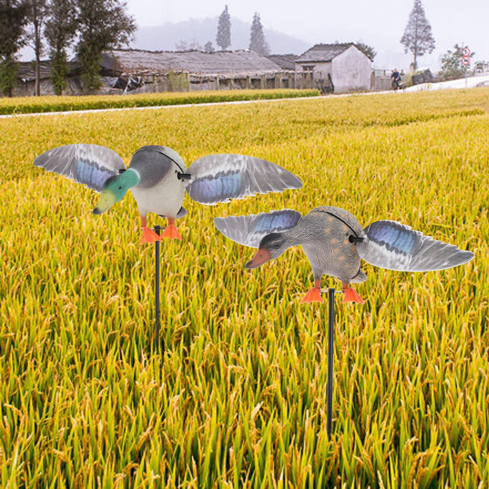 Mallard Drake Decoys Realistic Wing Motion Duck Decoy Outdoor Garden Decor