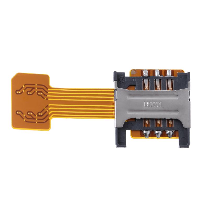 Hybride Dubbele Dual Sim Card Micro Sd Adapter Voor Android Telefoon Extender Nano Mic: 3