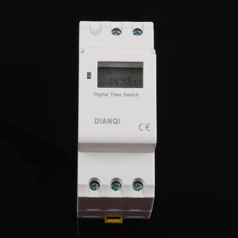 Temporizador Digital programable, electrónico, semanal, 7 días, Control de relé, 220V, 230V, 6A, 10A, 16A, carril Din, tp8a16, sin bloqueo