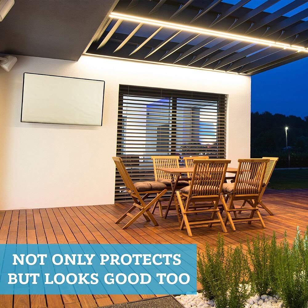 Cubierta a prueba de intemperie para TV, resistente al agua y polvo, protector ideal en exterior, jardín, patio, 32 ", 36", 40 ", 46", 50 ", 55", 60 "y 65"