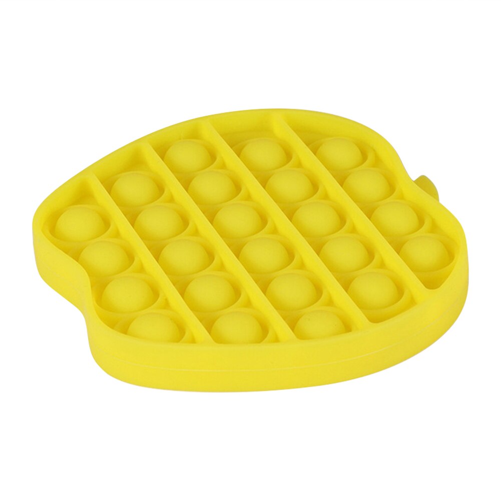 Push Pop Bubble Fidget Sensory Toy Autism Special Needs Pops Fidget Squeeze Funny Anti-stress Stress Reliever Toys: Yellow