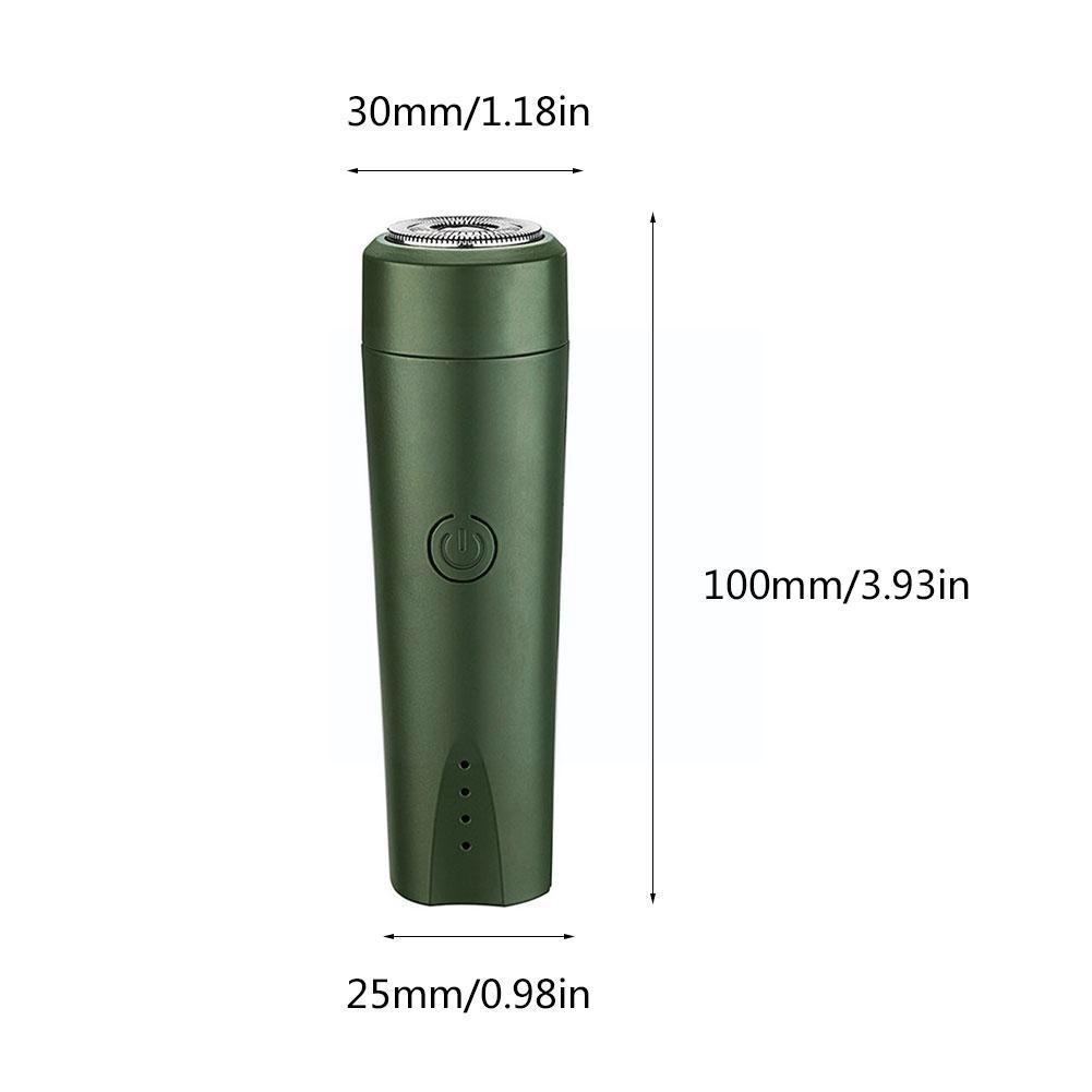 Portable Mini Razor Electric Rotating 1 Head Razor USB Carry Machine Blade Rechargeable Blade Washable Razor To Easy Men's Y1I3