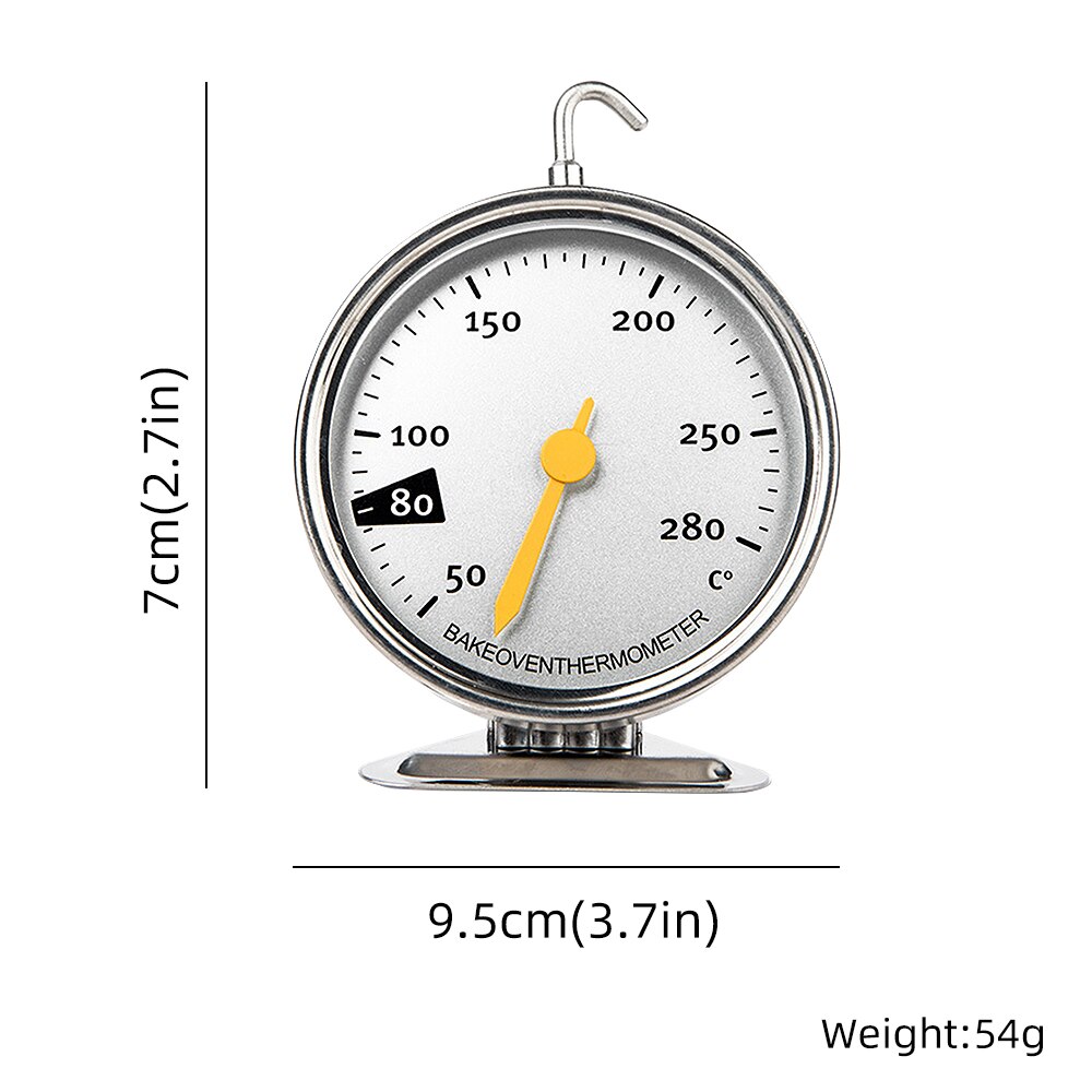 Staisteel dial ovn termometer madlavning termometer grill mad kød termometer justerbar stand up hange køkken termomer