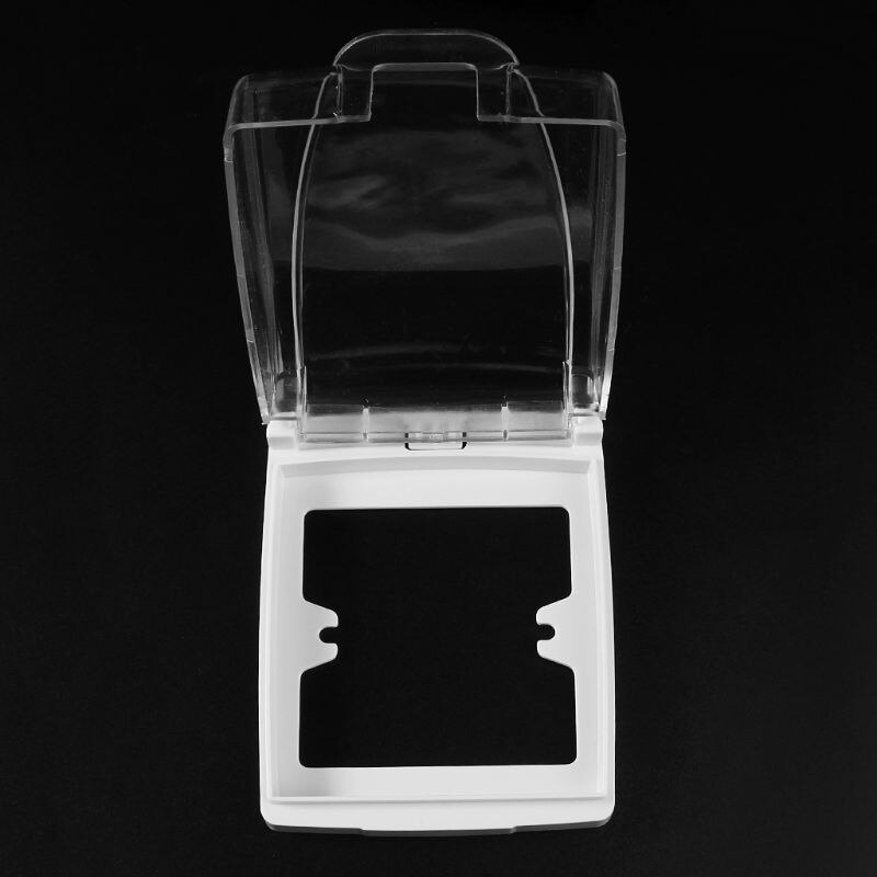 Plastic Wall Switch Waterproof Cover Box Wall Light Panel Socket Doorbell Flip Cap Cover Switch Socket Accessory Random Color