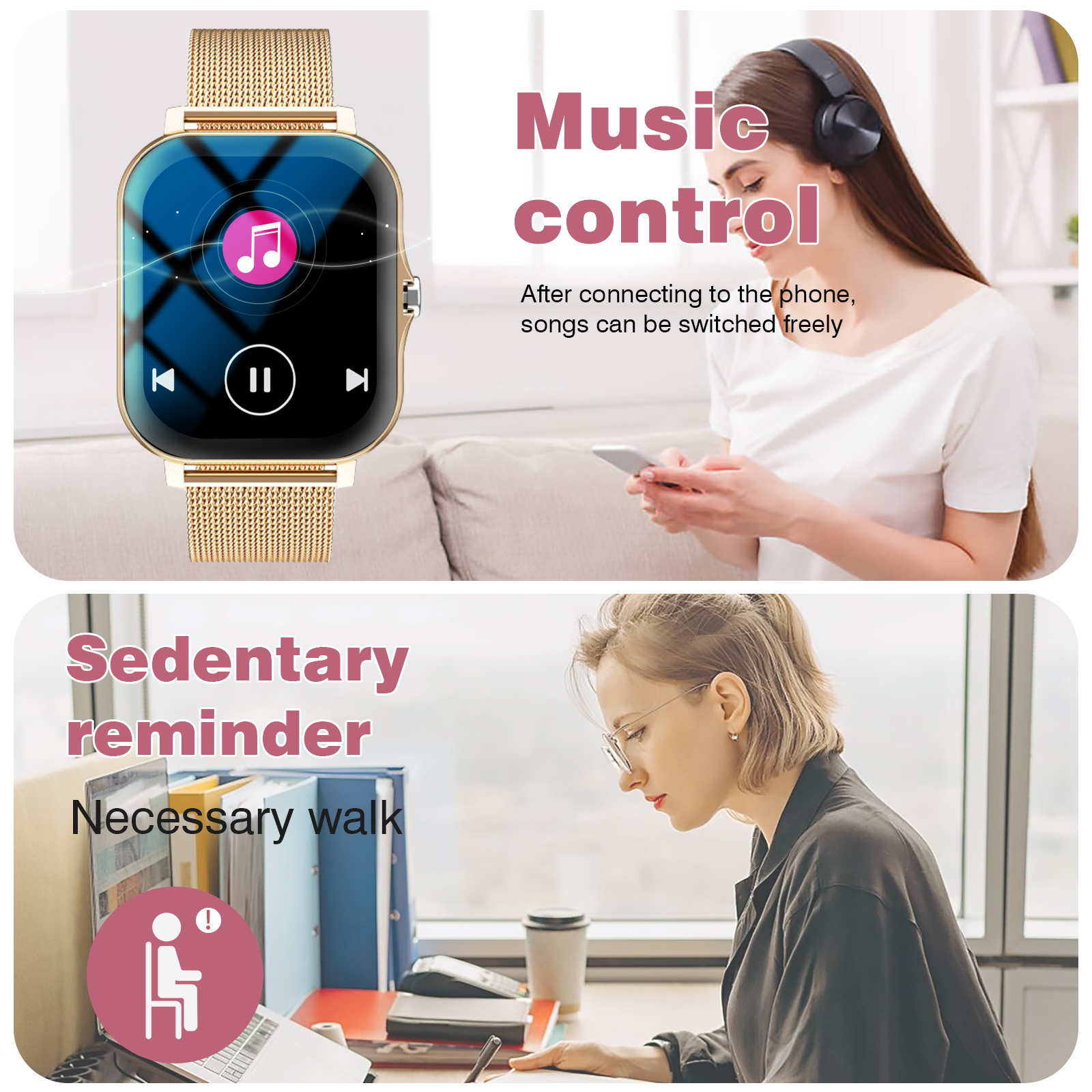 Smartwatch, Talk/Dial wireless, modalità multi-sport per uomo e donna, compatibile con IPhone/Andriod