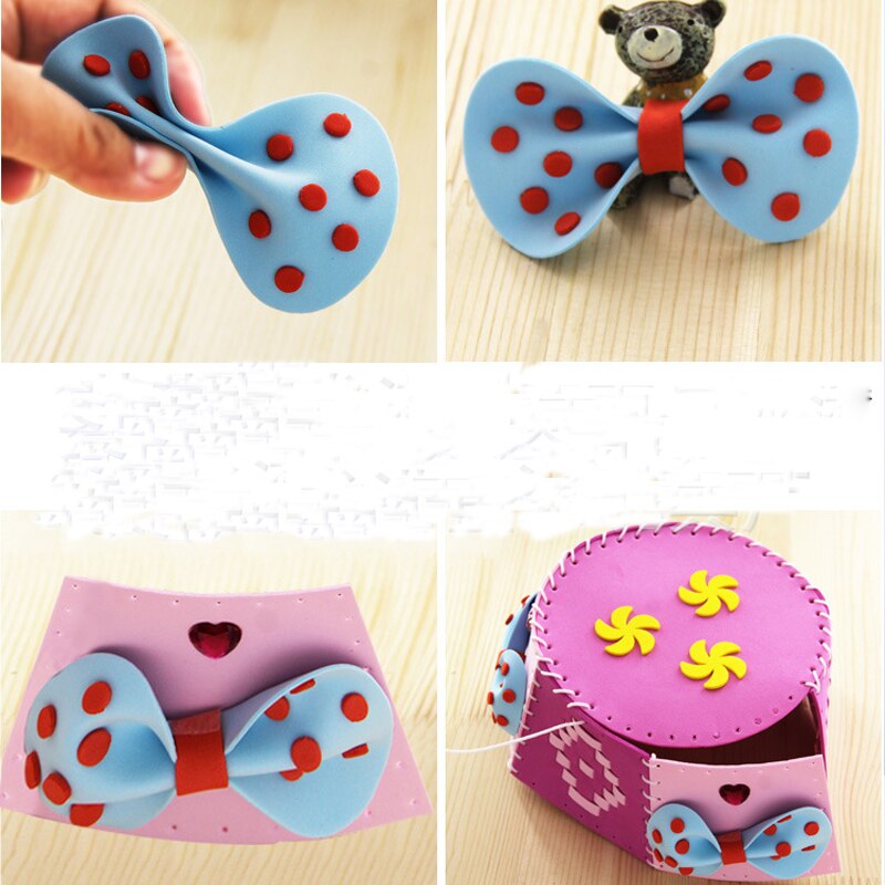 Creativo Fai da Te Non Tessuto di Carta Tessitura Cappello di Fiore Star Modello di Scuola Materna di Arte per Bambini Artigianato Giocattoli per I Bambini Decorazione Del Partito regalo