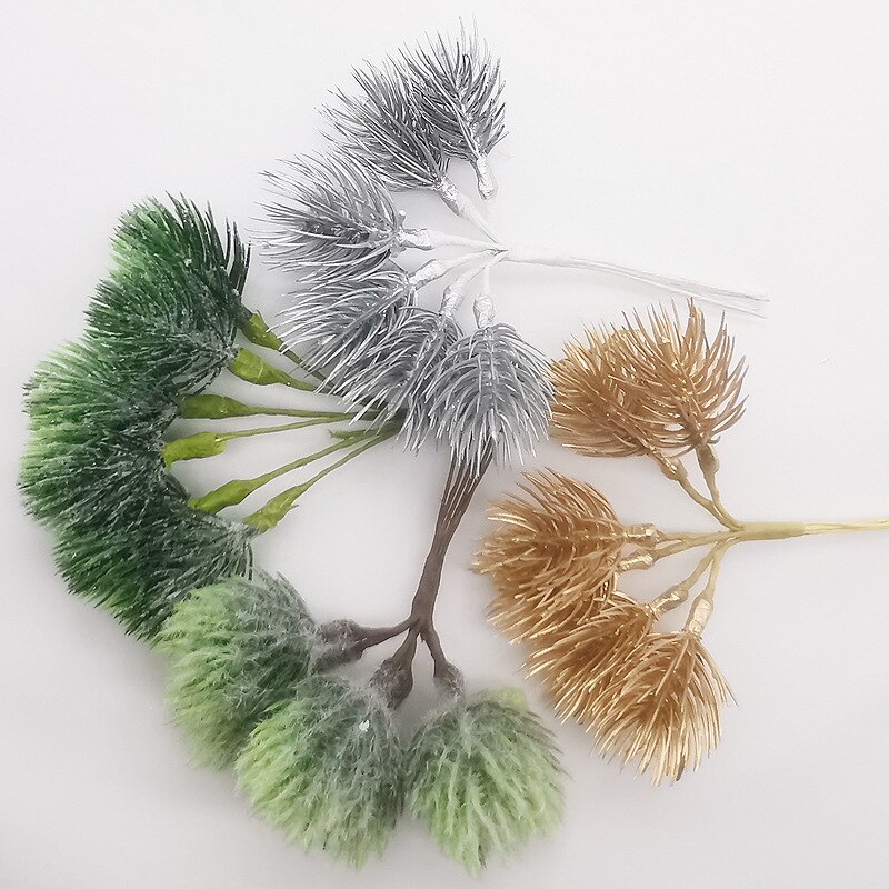 Flores artificiales de plantas de plástico para manualidades, flores decorativas para boda, corona, broche de costura, decoración del hogar, guirnalda de Navidad