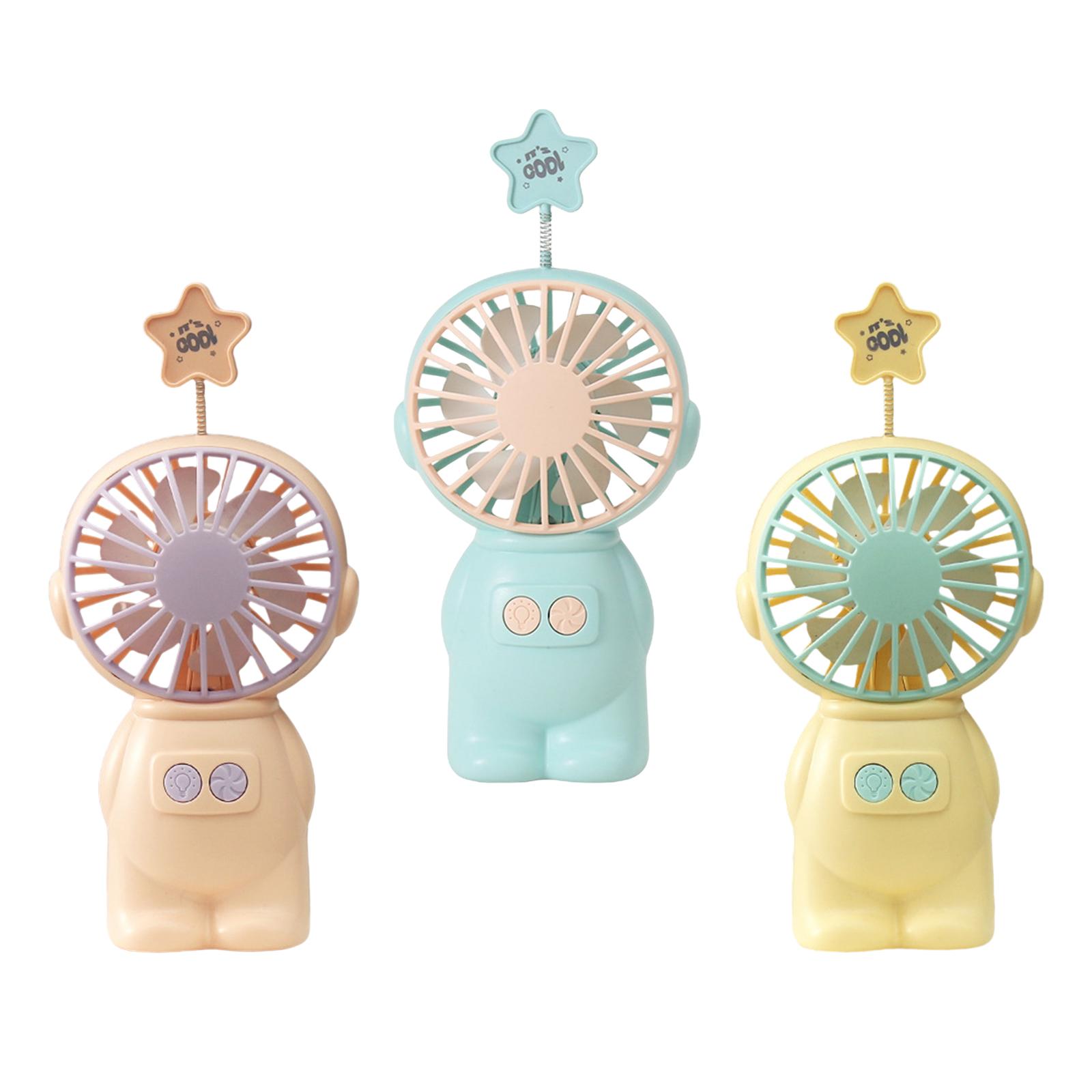 Usb Oplaadbare Ventilator Met 400Mah Batterij Operated Persoonlijke Bureau Fan Draagbare Handheld Fan Voor Travel Office Thuis Outdoor