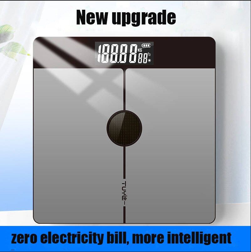 Light energy Solar charging Smart Weighing Scale CE Certification Digital Function Screen Intelligent gravity sensor scale