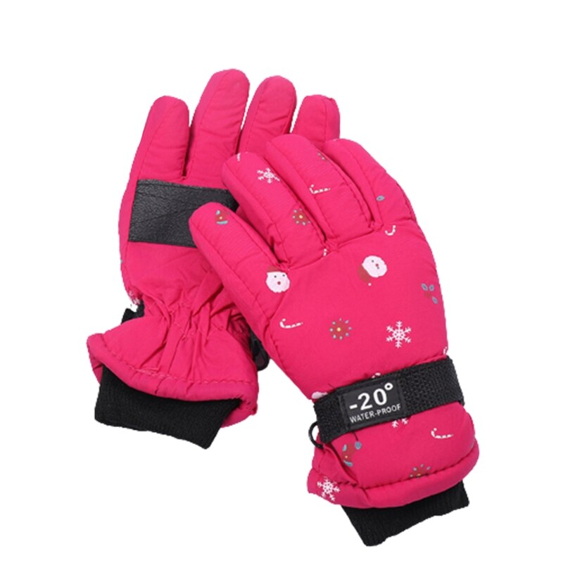 Verdikte Ski Handschoenen Kerst Patroon Handschoenen Zachte Fleece Gevoerde Handschoen Voor Kinderen: 4