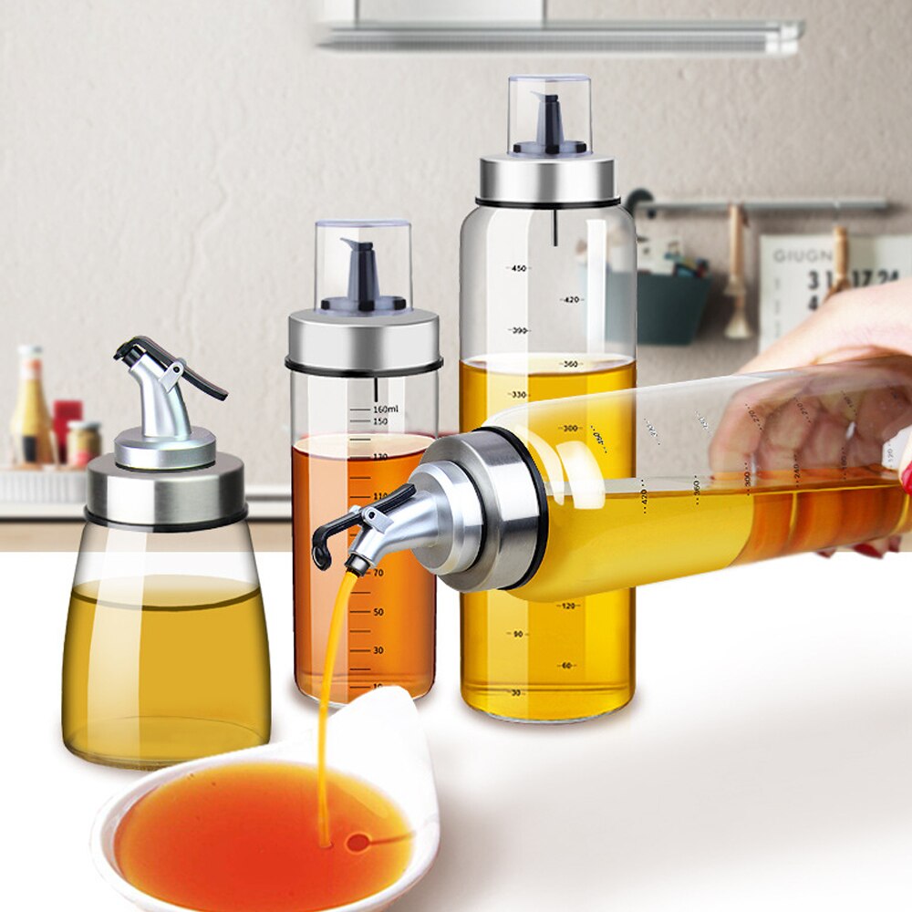Glas Dispenser Olie Fles Met Dispenser Koken Voor Kruiden Jus Boten Japanse Gerechten Meten Fles Keuken Benodigdheden