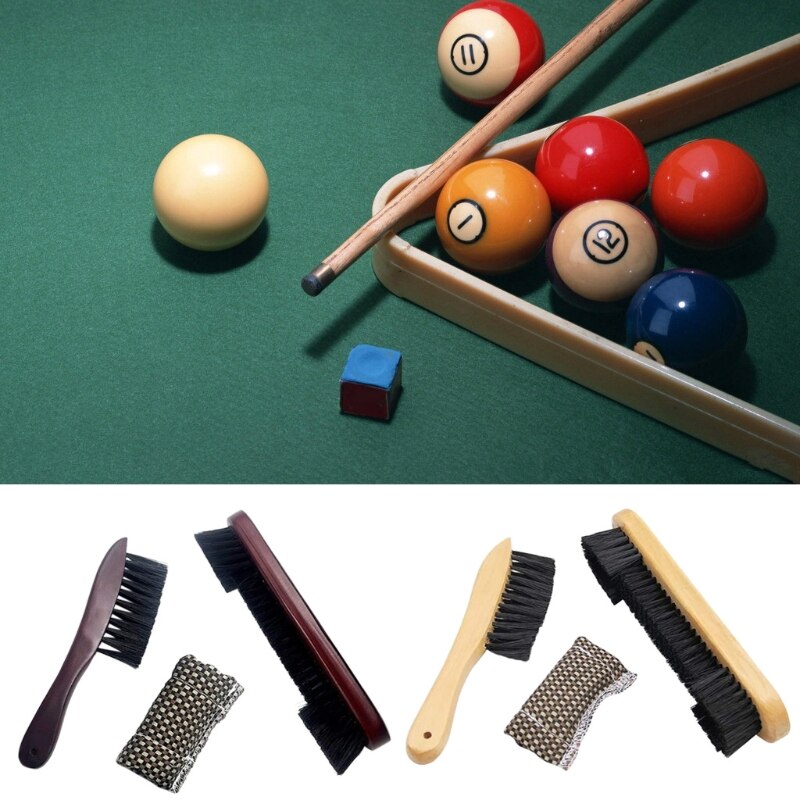 Biljart Pooltafel Borstel Met Biljart Cue As Gelikter Snooker Doek Cleaner