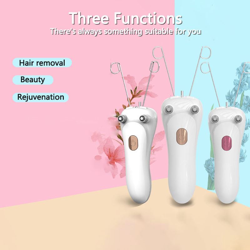 Elektrische Epilator Body Facial Lichaam Been Ontharing Haargroei Remmer Vrouwen Effectieve Defeatherer Katoenen Draad Depilator