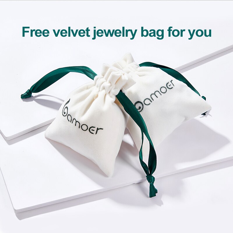 Bamoer Pure Witte Vinger Ring Voor Vrouwen Shiny Clear Zirkoon Echt 925 Sterling Zilver Elegante Ring Formele Bruiloft Sieraden