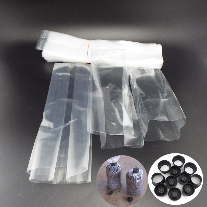 PVC Paddestoel Spawn Grow Bag groeiende Planten potten ring teelt planter Substraat Hoge Temp Pre Afsluitbare Tuin Planter Gereedschap