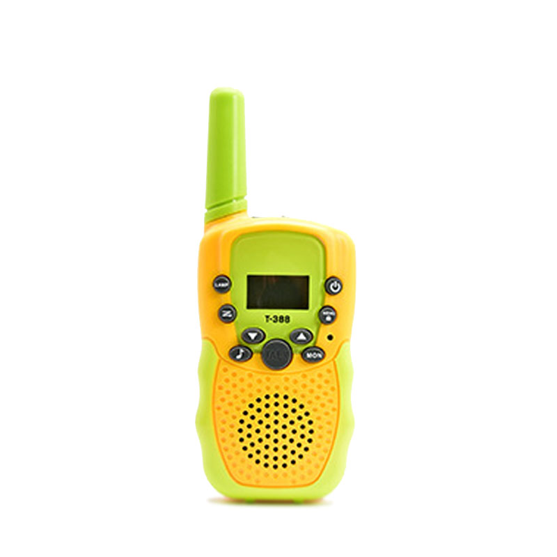 Megafono del walkie-talkie di viaggio senza fili della Radio di frequenza UHF dell&#39;affissione a cristalli liquidi portatile dei bambini 2pcs per i giocattoli del bambino: Yellow Grren 2pcs