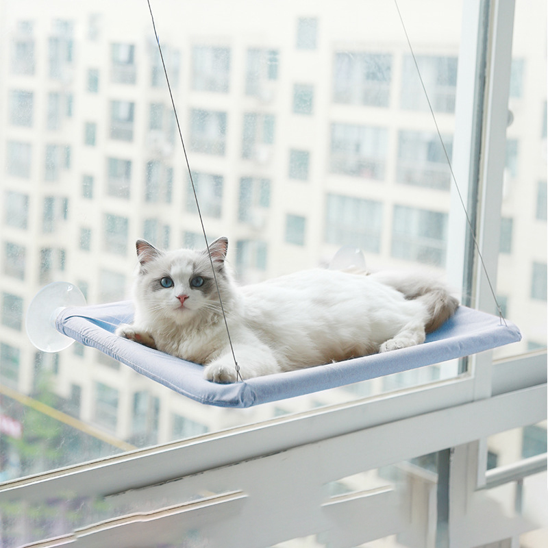 Pet Accessories Cat Hanging Beds Warm Comfortable Sunny Seat Window Mount Kitten Hammock Pet Shelf Seat Beds Bearing 20kg House: 4