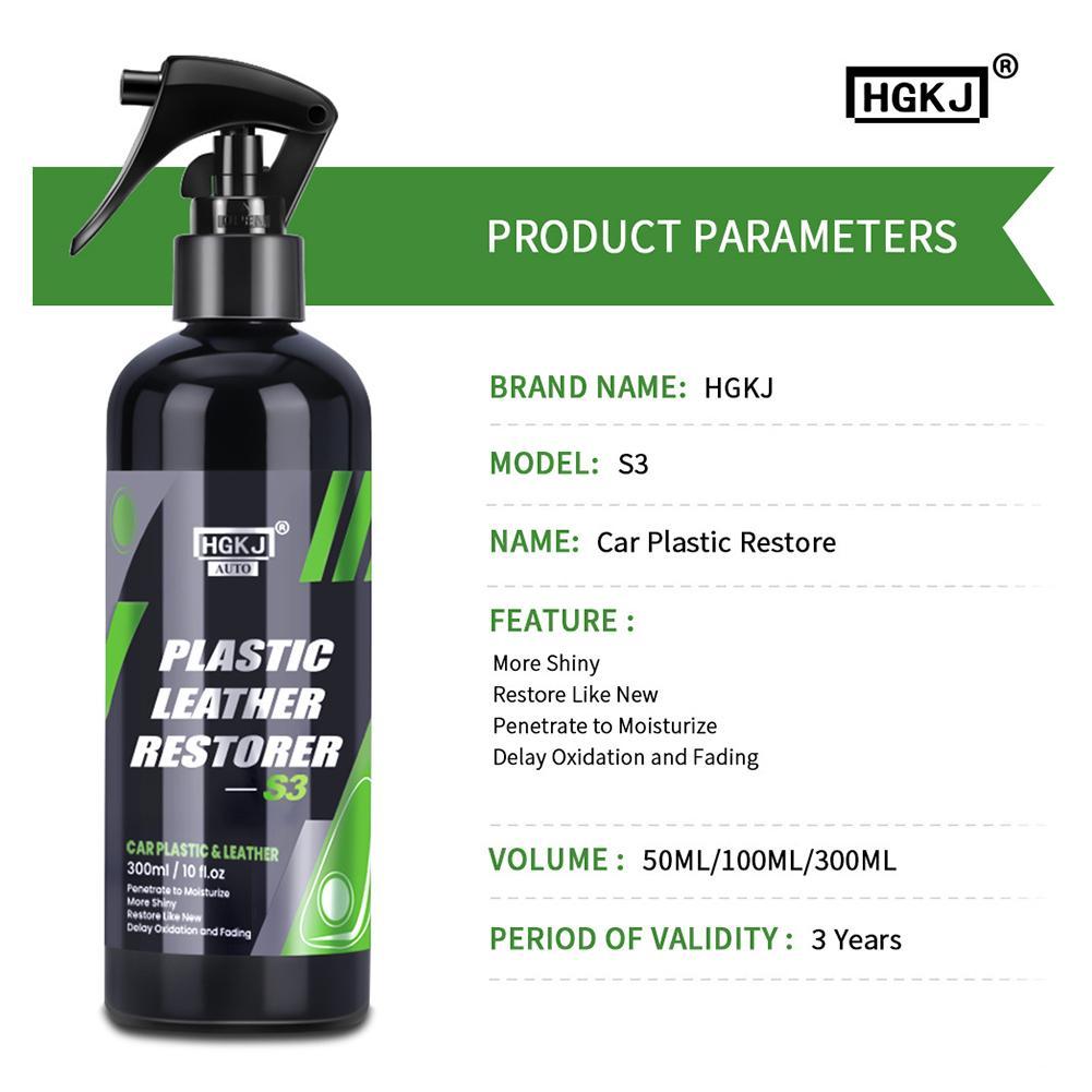Plastic Leather Restorer Plastic Renovator For Car Interior Spare Parts Seat Leather Polish Plastic Restorer Cleaner GKJ-AUTO-S3