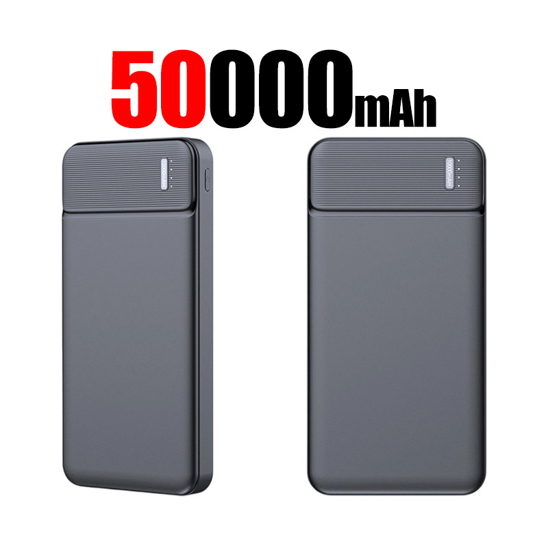 120w 50000 powerbank, tragbar, superschnell aufladbar, externer akku, hohe kapazität für mehrere geräte: Gold