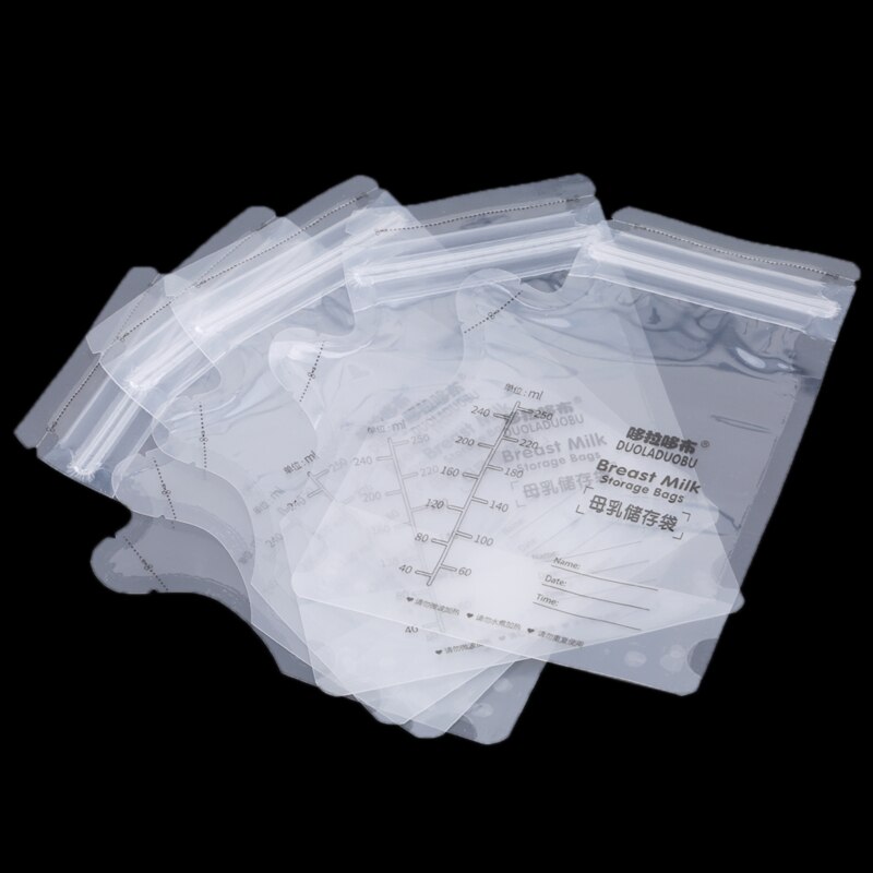 30pcs/pack Milk Bags Transparent Mother Milk Holder Baby Food Storage Breast Milk Storage Bag Free Baby Safe Feeding Bags