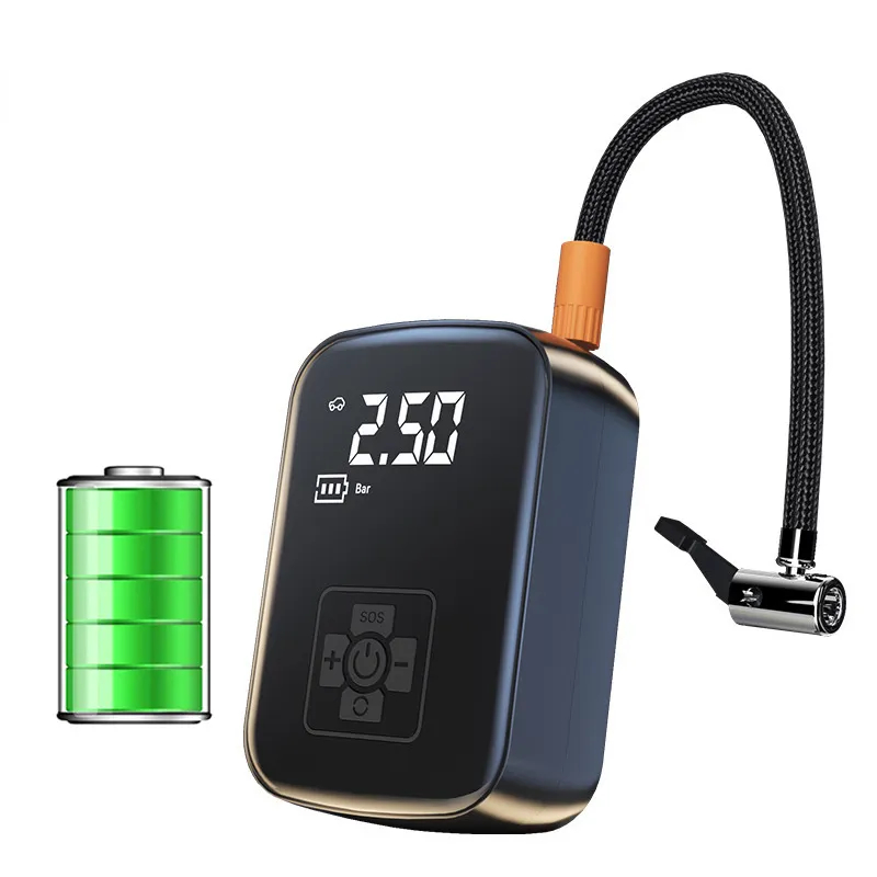 EAFC 150PSI Car Air Compressor Electric Tire Inflator Pump for Motorcycle Bicycle Boat Tyre Balls Multifunction Tire Inflator: WHITE