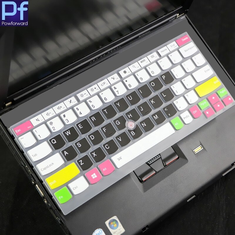 Silicone Keyboard Cover for Lenovo ThinkPad X380 Yoga/X390 - Ultra-thin, Waterproof, Dustproof: Candy Black