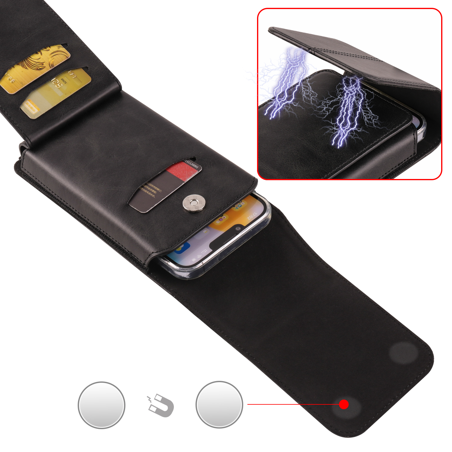 Koe Lederen Flip Riemclip Telefoon Case Mannen Heuptas Houder Voor iPhone 17 16 15 14 13 12 11 Pro Max 7 8 Plus Holster Pouch Cover