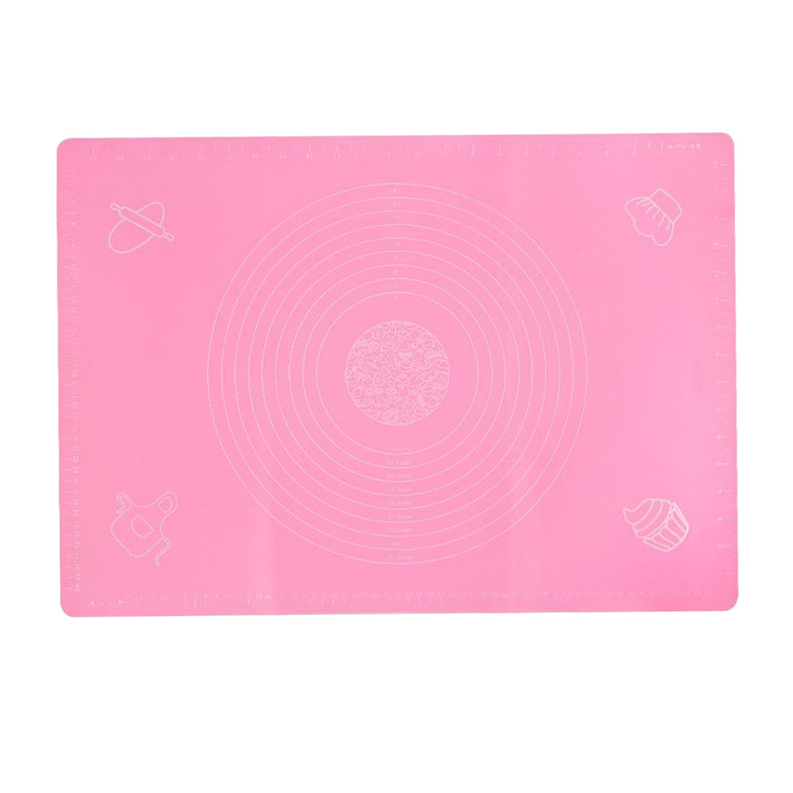 Silicone Baking Mat Oven Non Stick Cookie Tray Heat Resistant Large: Pink