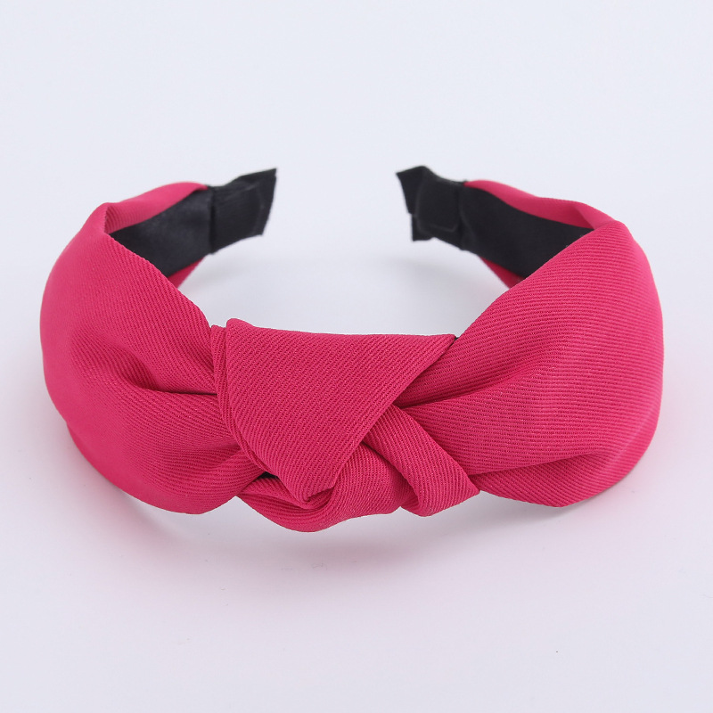 Minimalistische dameshoofdbanden Effen keperstof Geknoopte haarbanden voor dames Meisjes Casual winkelen Reizen Hoofddekselaccessoires