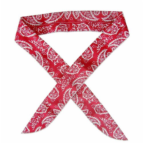 Sommar hals svalare halsduk kropp is sval kylande wrap slips pannband multifunktion giftfri siden halsduk: Röd