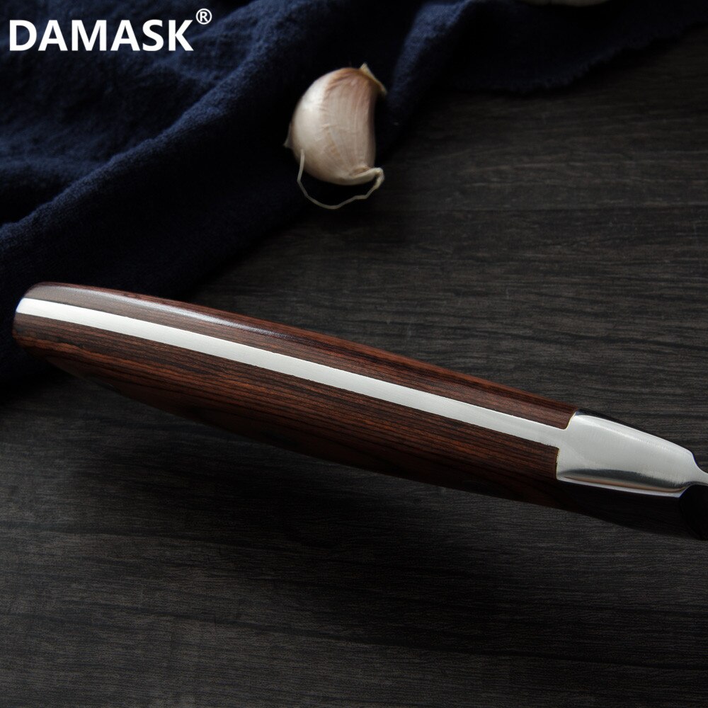 Damask Stainless Steel Knives Set 7CR17 High Carbon Steel Kitchen Cutlery Knife Utility Santoku Chef Knife With Full Tang Handle