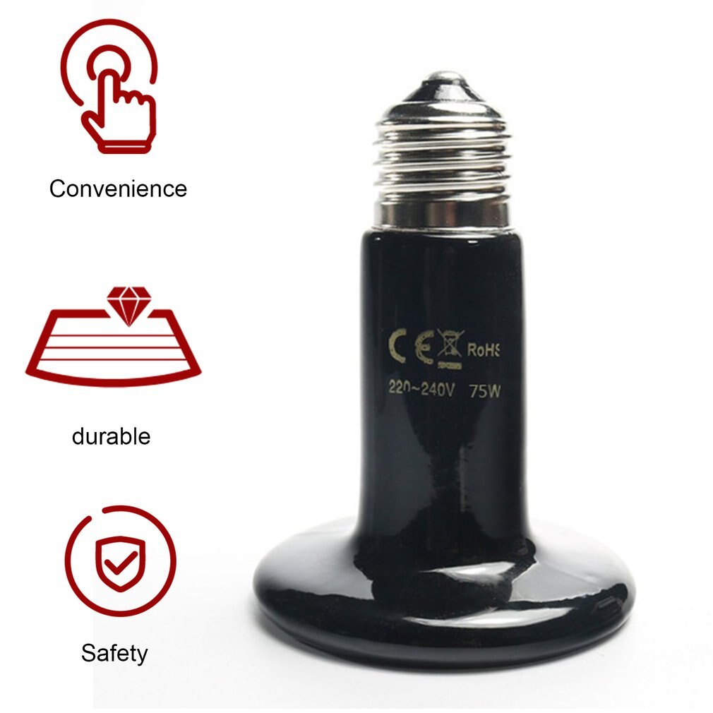 Animal En Céramique Chauffage Lampe 25W 50W 75W 150W 200W IR Émetteur de Chaleur Ampoule 220-240V Tortue Serpent Lézard Lampe Chauffante