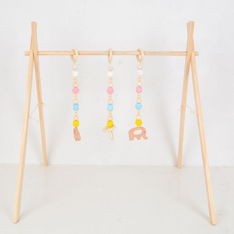 Nordic Simple Wooden Fitness Rack Children Room Decorations Baby Play Gym Bar