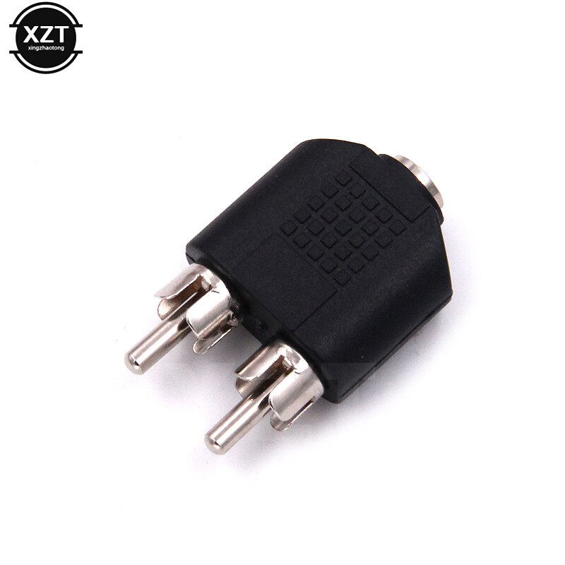 1 pz 3.5mm AUX femmina a 2 RCA maschio Audio Stereo Jack cuffie adattatore Splitter connettore adattatore universale per cuffie Jack