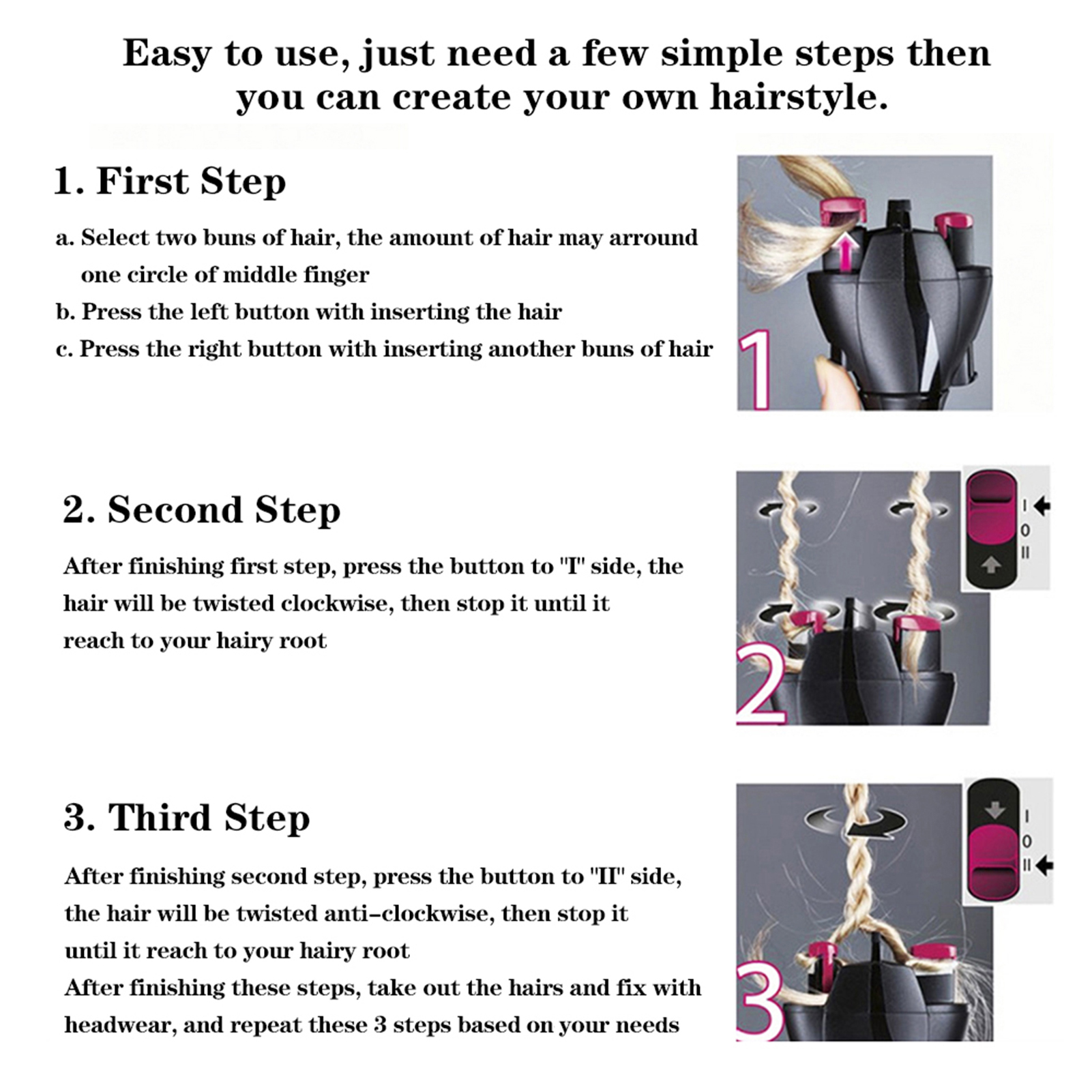 Elektrische Haar Braider Vlecht Automatische Twist Braider Styling Vlechten Machine Quick Braid Tool Haar Styling Tool Haar Braider