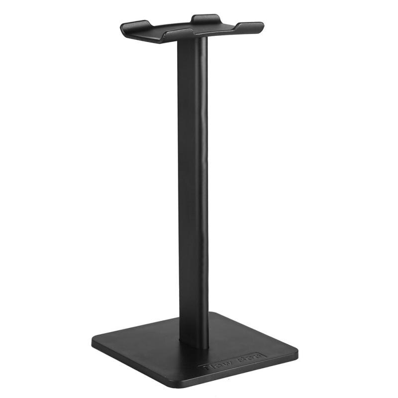 Headphone Stand - Aluminum Alloy & TPU - Desk Mount Rack Holder - Universal for All Headphones: Black