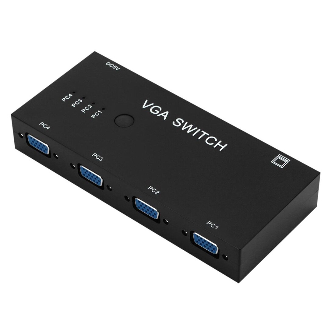 4Ports VGA Switch 4 In 1 Out Computer Vga Video Switcher Splitter Converter Monitor VGA Switch Box