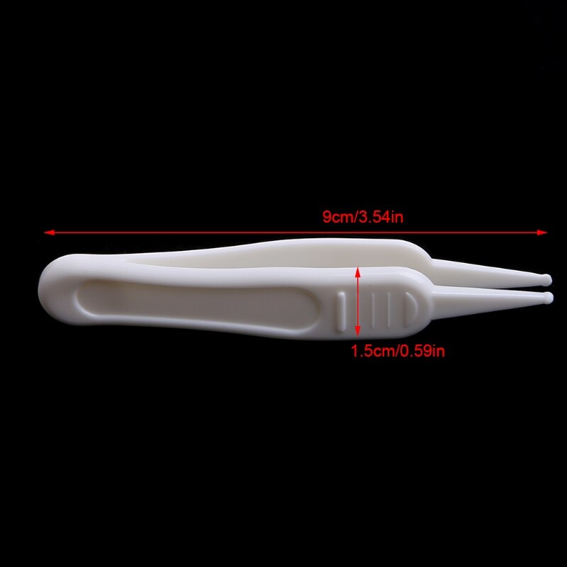 Pince à épiler de nettoyage de nombril de nez d'oreille de soin de bébé pince de nettoyage en plastique