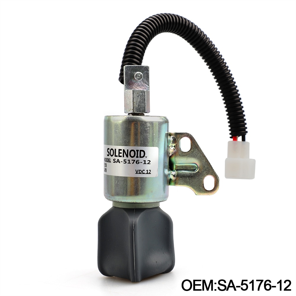 Solenoide de apagado de combustible OEM SA-5176 1756ES-12SUC5B1S5 12V para Kubota YC101553