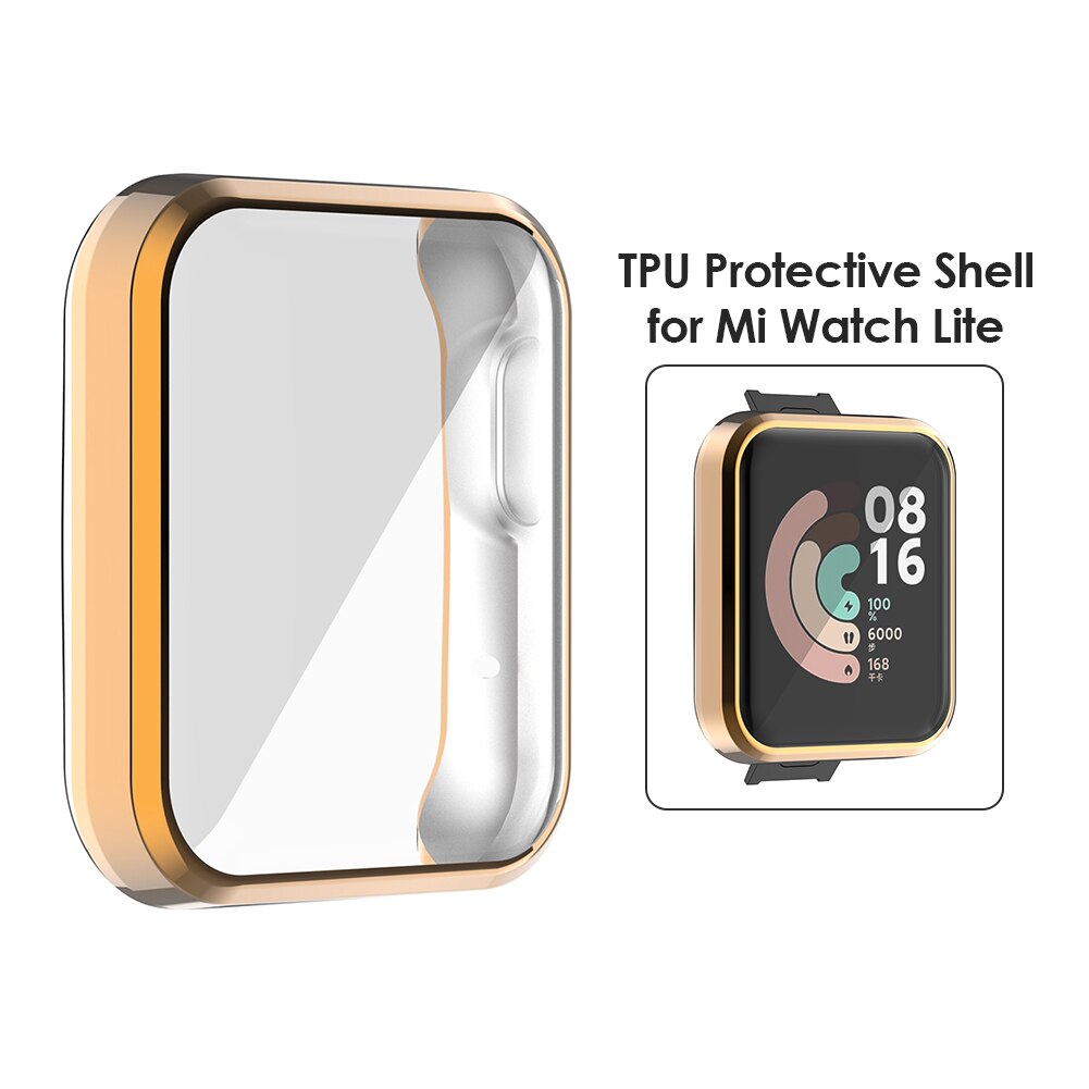 Per Xiaomi Mi Watch Lite Redmi Watch custodia protettiva custodia cornice TPU proteggi schermo accessori Smart Watch