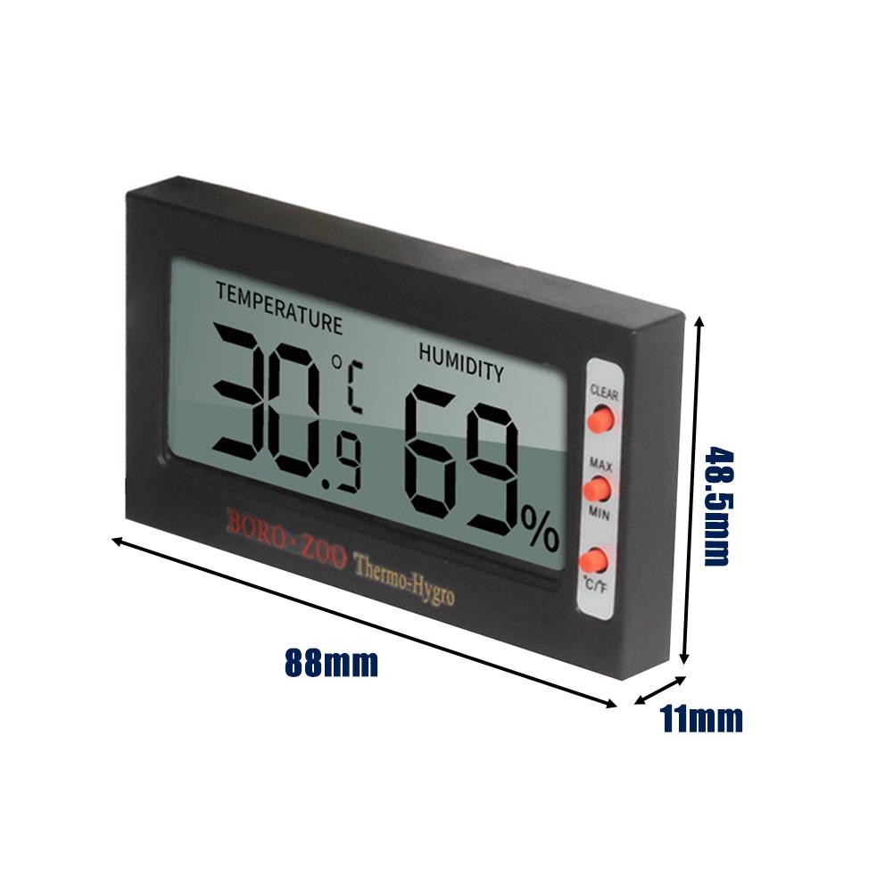 Pet reptil termometer hygrometer temperatur kontrol produkt akvarium indlejret mini type elektronisk digital display