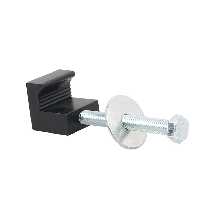 2Pcs J-Shaped Auto Tool Box Tie Downs Premium Aluminum Hook Crossover Toolbox Pickup Tie Downs Wide Clamp Toolbox Tensioner