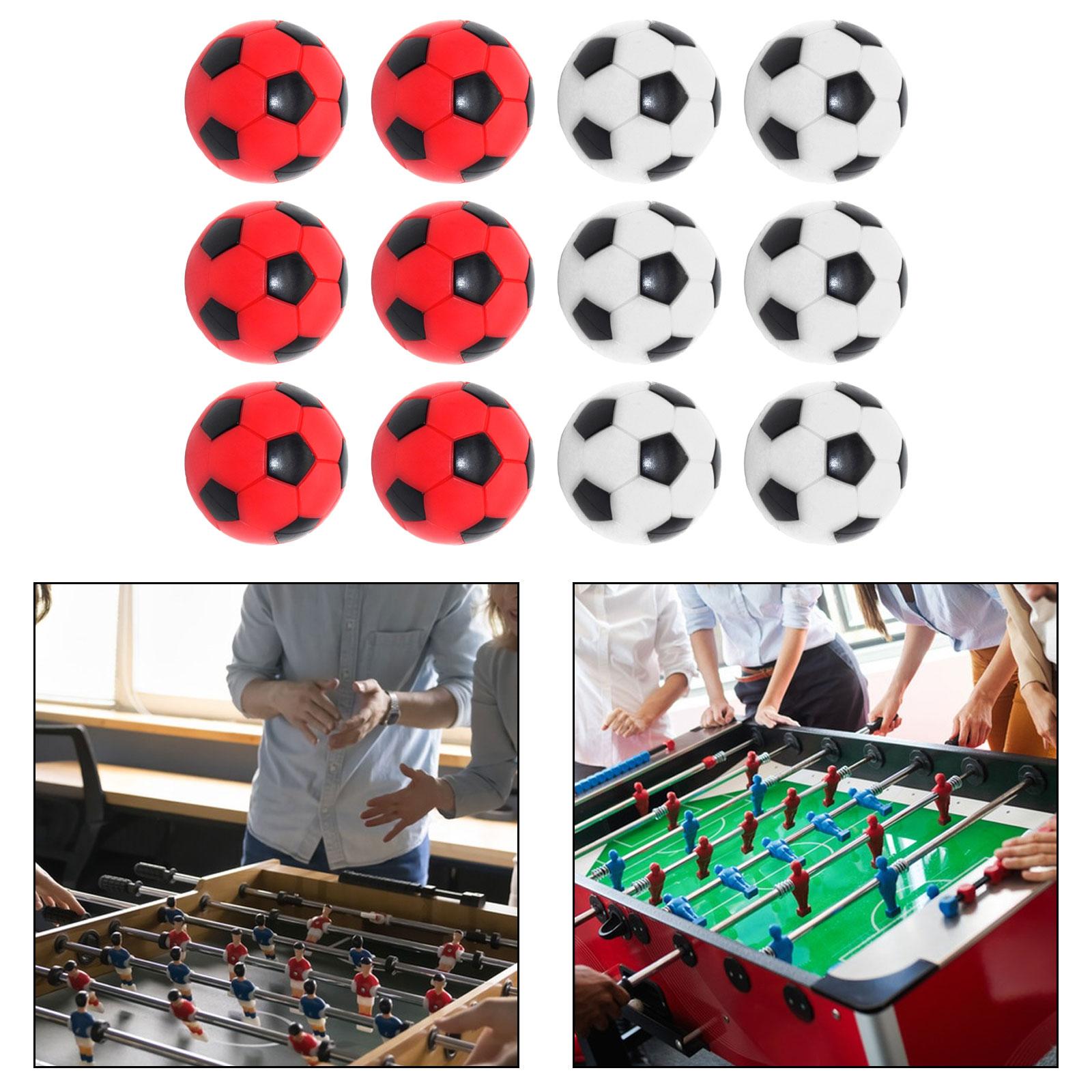 12x tafelvoetbalballen Voetbaltafelspelballen voor wedstrijdspeelgoed Indoor familiespel