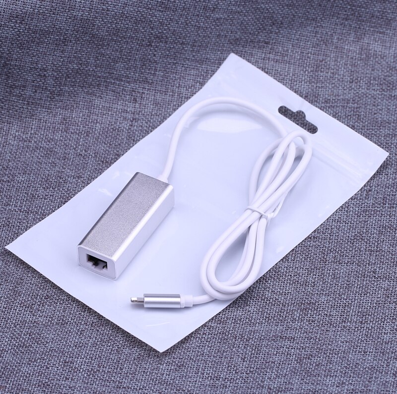 100Mbps iOS Network Cable Adapter for IPhone 11 pro MAX X XS XR 5 6 7 8 Plus Ipad To RJ45 Ethernet Wired Link Surf the Internet: 1M White or Silver