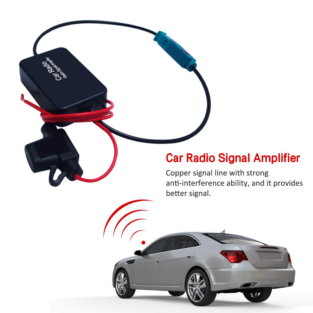 Fm Signaal Versterker Autoradio Booster Auto Radio Signaal Versterker Met Fakra Ii Interface Verbetert Ontvangst Ruis